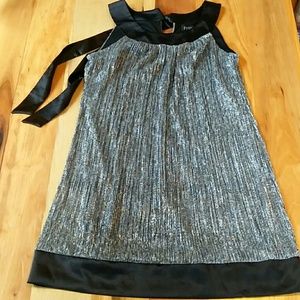 Silver and black shimmer dress