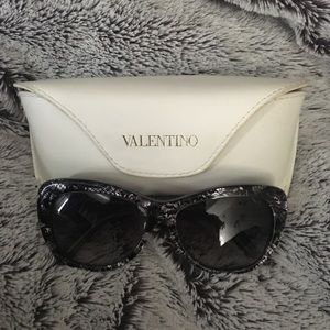 Valentino Lace Print Sunglasses