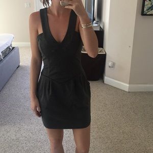 Gray mini dress