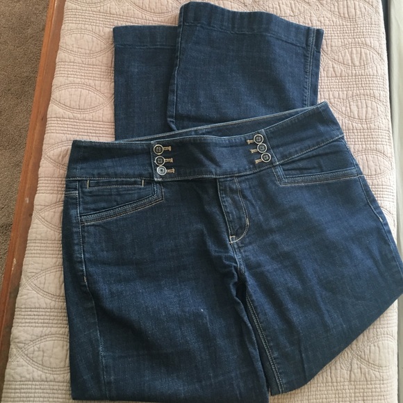 White House Black Market Denim - White House Black Market wide leg jeans