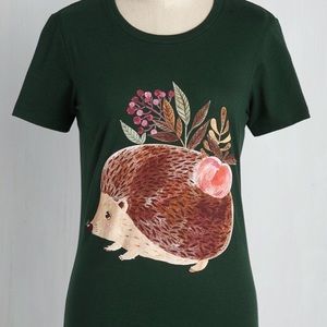 L Modcloth Hedgehog Shirt