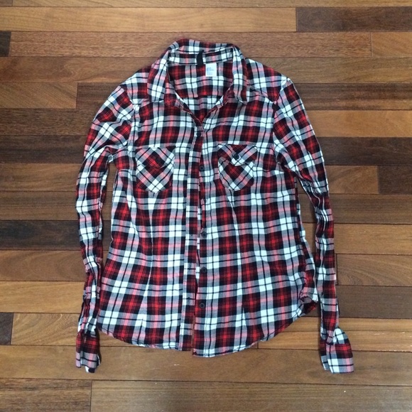 H&M Plaid Top Size 4