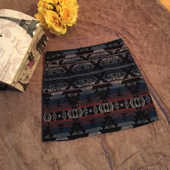 Aztec Inspired tweed skirt