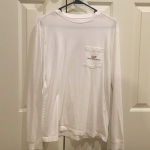 White Vineyard Vines Long-sleeved T-shirt