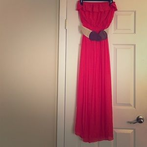 Trixxi strapless maxi dress