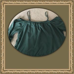 Spaghetti strap /cold shoulder blouse