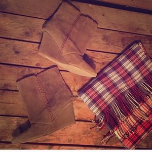 Charles by Charles David suede wedge boots