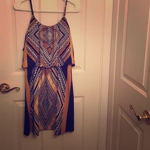 Black and gold sundress
