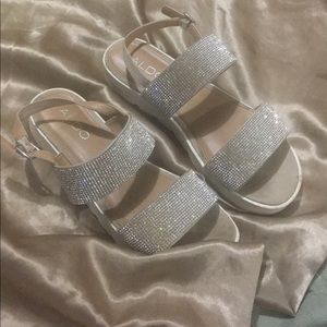Rhinestone Aldo sandals