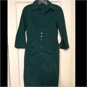 Shirt style wiggle dress