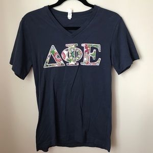 Delta Phi Epsilon V- Neck Sorority Tee