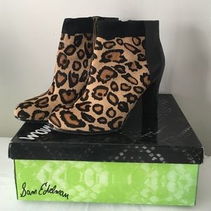 Sam Edelman Cheetah Print booties