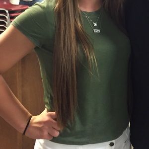 Dark green tee
