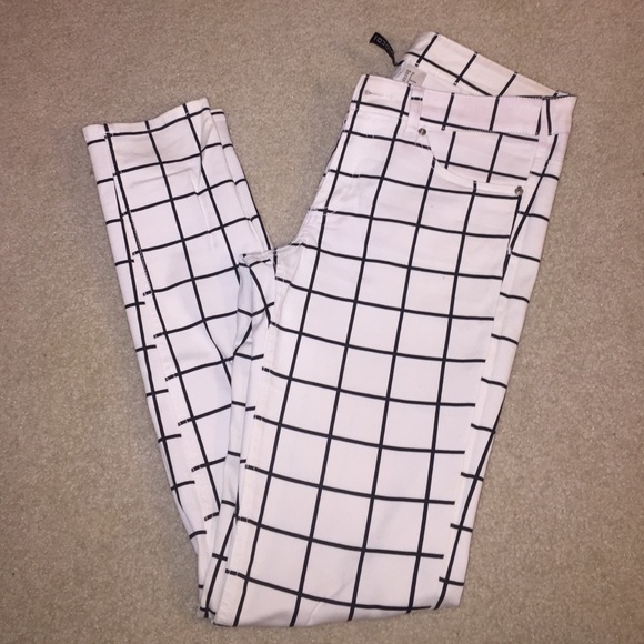 Checkered jeans