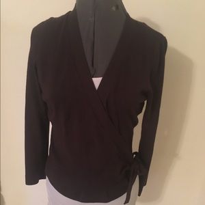Brown Wrap Around Cardigan