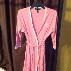 Pink Ralph Lauren robe