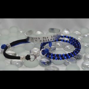 Back The Blue (3) Piece Bracelet Set