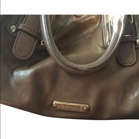 grayish brown Steve Madden satchel