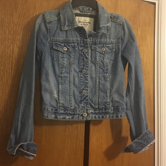 Abercrombie and fitch blue jean jacket