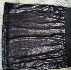 Sequin stretch skirt