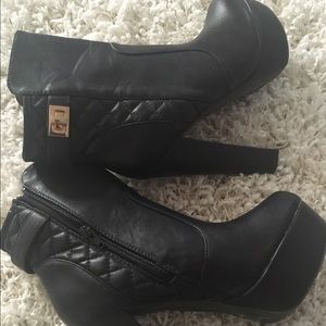 Black ankle boots