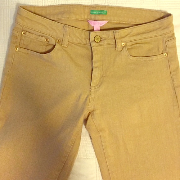 Lillie Pulitzer khaki straight leg jeans