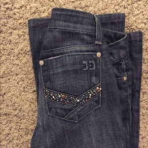 Joes Jeans Size 25 with Rhinestones on Pockets