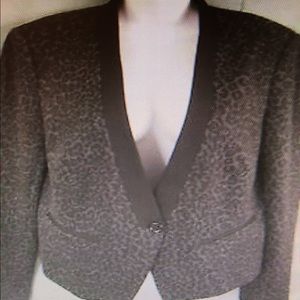 Loft Black and Gray Blazer NWT