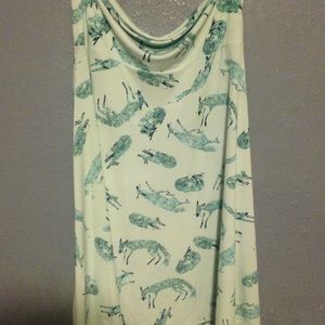 Lularoe Fox Foxy Azure Skirt