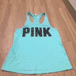 FLASH SALE VS: Pink Brand Bling Tank