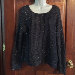 Jennifer Lopez sequin holiday top. Size large