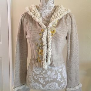 Anthropologie Sleeping on Snow Hoodie