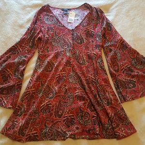 Paisley print dress
