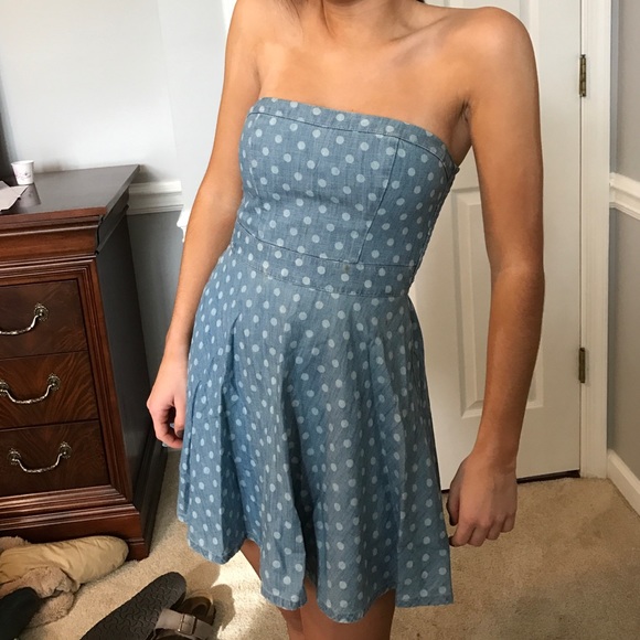 Abercrombie Kids Strapless Polka Dot Dress 👗 - Picture 1 of 3