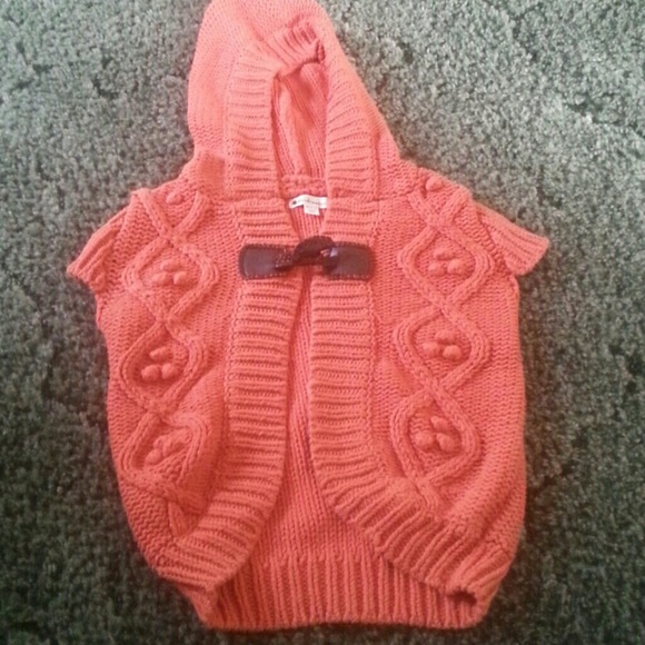 Womens hooded cable knit sweater