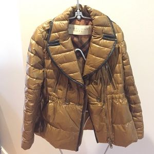 Burberry Brit quilted puffer with peplum waist