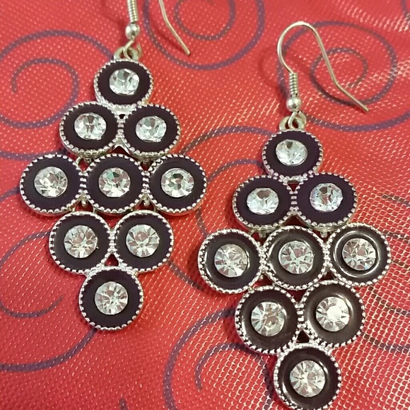 Dark Purple Chandelier Earrings!!! Beautiful