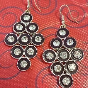 Dark Purple Chandelier Earrings!!! Beautiful