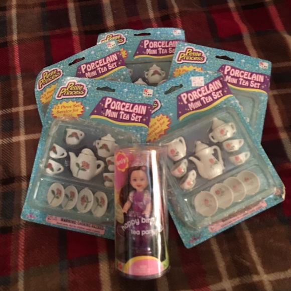 Adorable Porcelain Mini Tea Sets - 5 qty