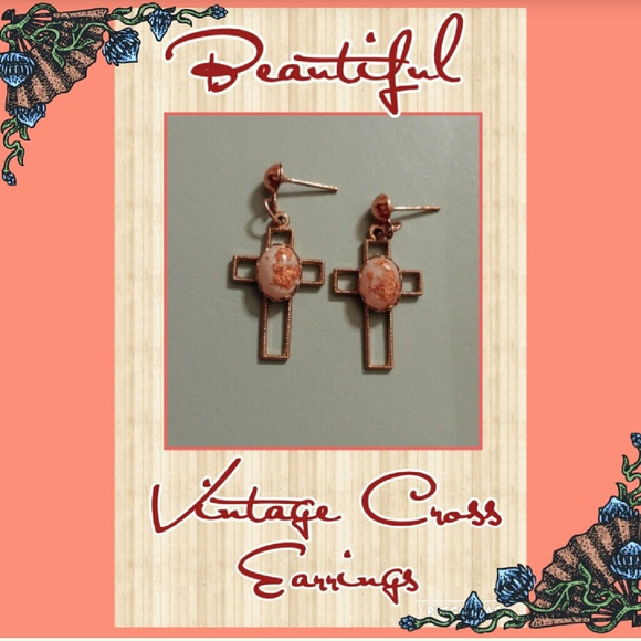 Two Pairs of Cross Earrings