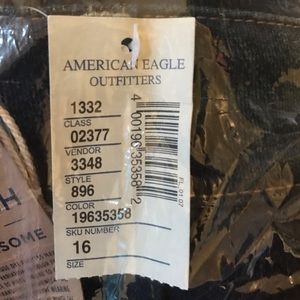 American eagle dark wash shorts