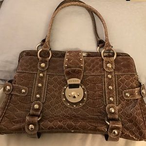 Guess patent leather handbag