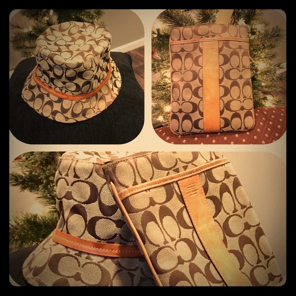Coach Handbags - Cross Body Bag & Bucket Hat