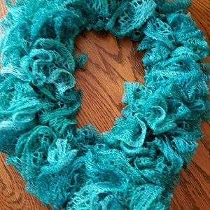 Handmade ruffled scarf