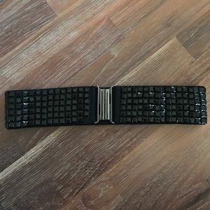 BCBG Maxazria Belt Black Embellished