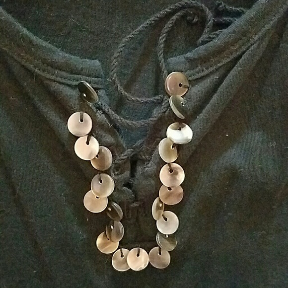 New York & Company Ladies Lace Up Tank Top - Picture 2 of 4