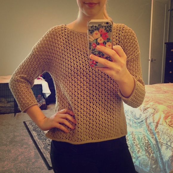 Chelsea & Theodore Pullover Knit Sweater Oatmeal