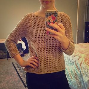 Chelsea & Theodore Pullover Knit Sweater Oatmeal