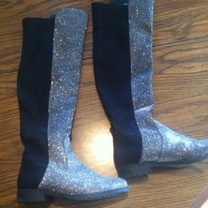 dsw silver boots