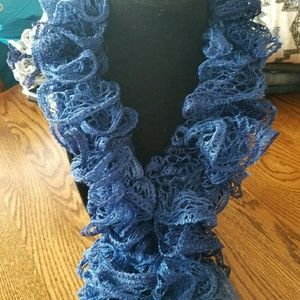 Handmade ruffled scarf